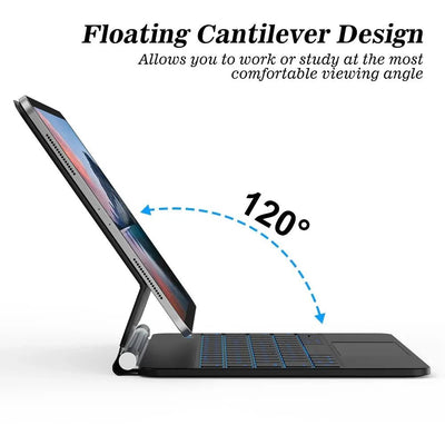 GOOJODOQ Silicon Protective Case with Keyboard for iPad Pro 11" / 12.9" – Shockproof, Drop Resistant, Anti - Dust - TheElecnest
