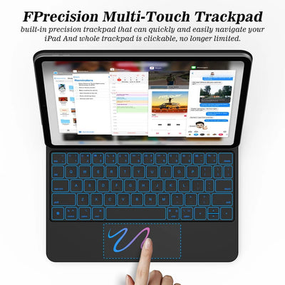 GOOJODOQ Silicon Protective Case with Keyboard for iPad Pro 11" / 12.9" – Shockproof, Drop Resistant, Anti - Dust - TheElecnest
