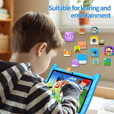 Kids Tablet 7" – Android 13, Quad Core, 4GB RAM, 64GB Storage, Dual Cameras, WiFi - TheElecnest