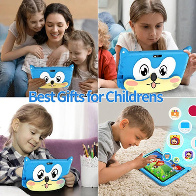 Kids Tablet 7" – Android 13, Quad Core, 4GB RAM, 64GB Storage, Dual Cameras, WiFi - TheElecnest