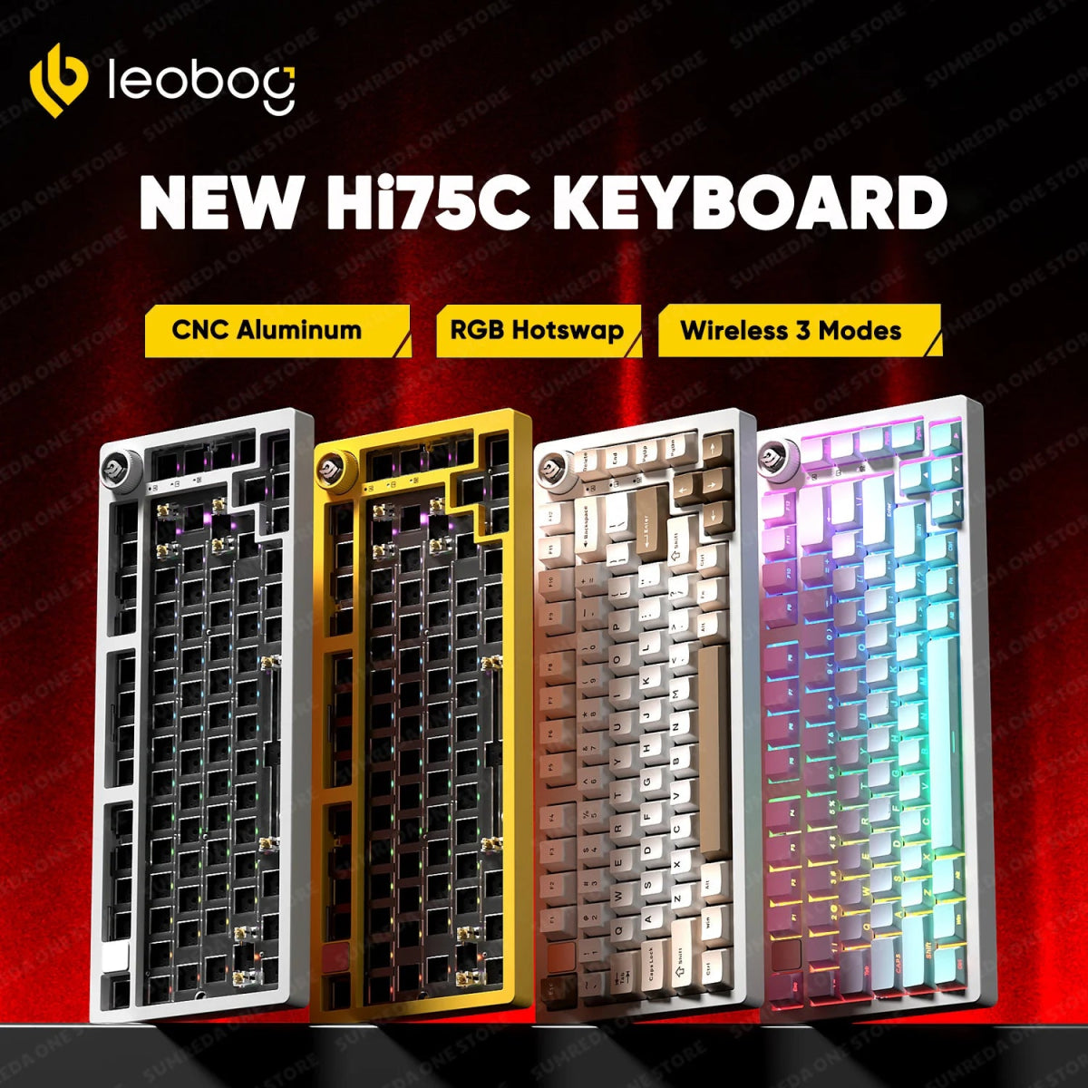 LEOBOG Hi75C Series – 81 - Key Hot - Swappable Mechanical Keyboard with Multi - Mode Connectivity - TheElecnest