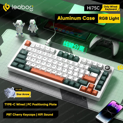 LEOBOG Hi75C Series – 81 - Key Hot - Swappable Mechanical Keyboard with Multi - Mode Connectivity - TheElecnest