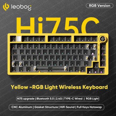 LEOBOG Hi75C Series – 81 - Key Hot - Swappable Mechanical Keyboard with Multi - Mode Connectivity - TheElecnest