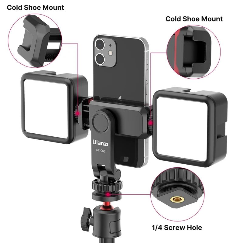 VIJIM Mini Tripod for Smartphones – Lightweight, Foldable, Plastic – Model Ulanzi ST - 06S - TheElecnest
