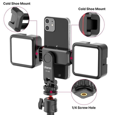 VIJIM Mini Tripod for Smartphones – Lightweight, Foldable, Plastic – Model Ulanzi ST - 06S - TheElecnest