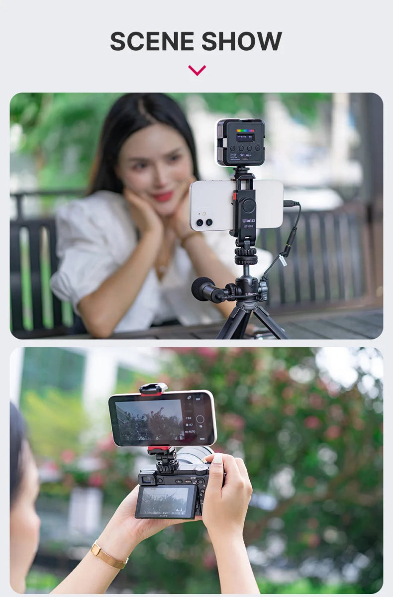 VIJIM Mini Tripod for Smartphones – Lightweight, Foldable, Plastic – Model Ulanzi ST - 06S - TheElecnest