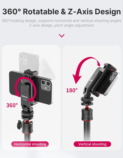 VIJIM Mini Tripod for Smartphones – Lightweight, Foldable, Plastic – Model Ulanzi ST - 06S - TheElecnest